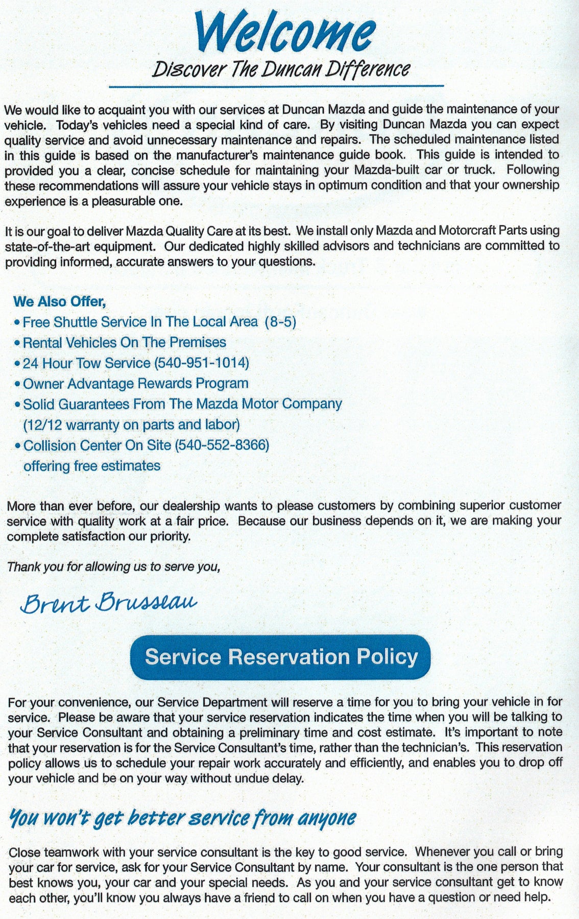 Ford Maintenance Page 2