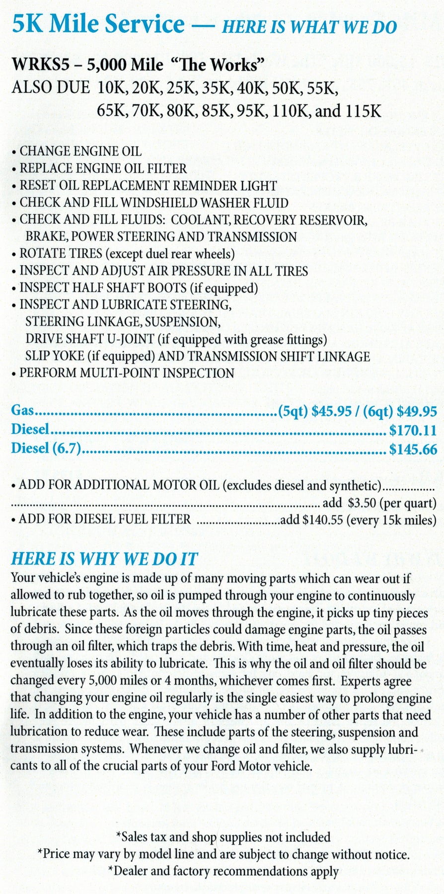 Ford Maintenance Page 3