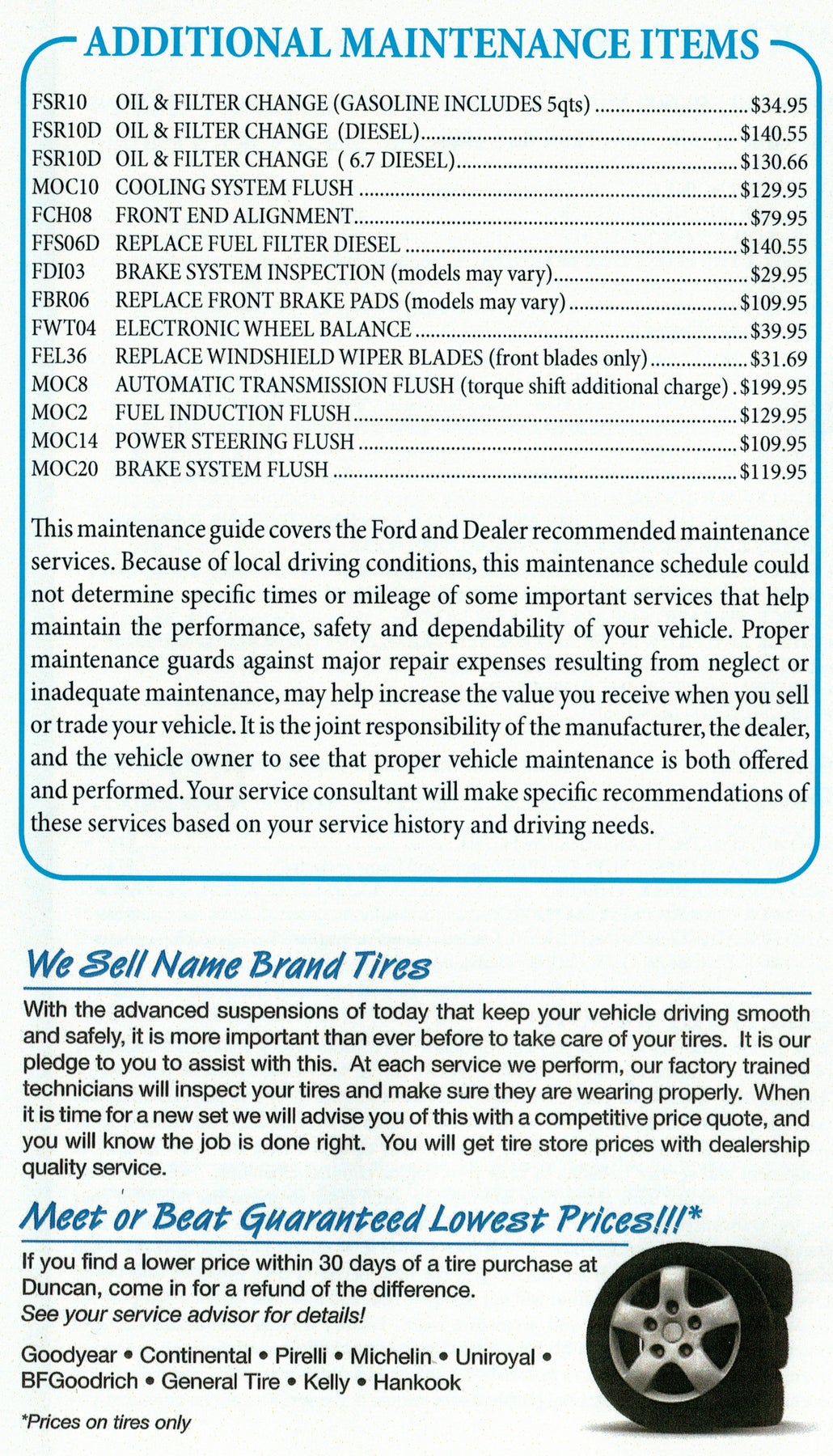 Ford Maintenance Page 6